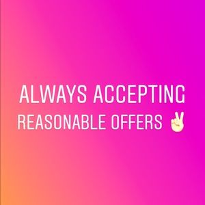 Make offers! ✌🏻✌🏻